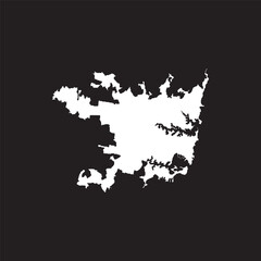 Obraz premium Sydney map icon