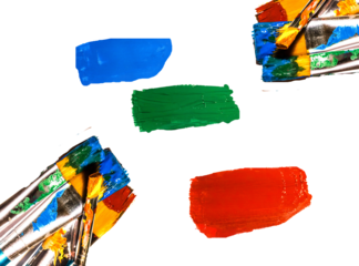 Pinsel und Pinselstriche 