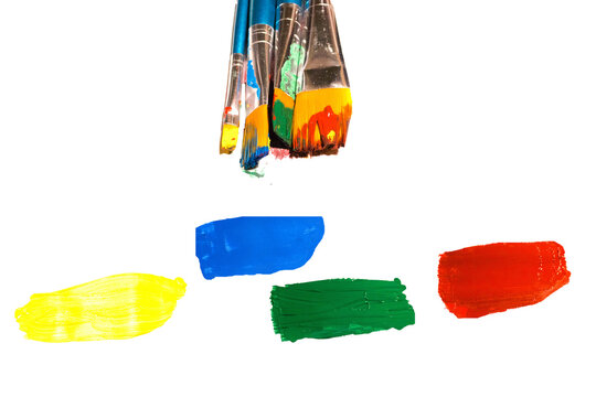 Pinsel und Farben