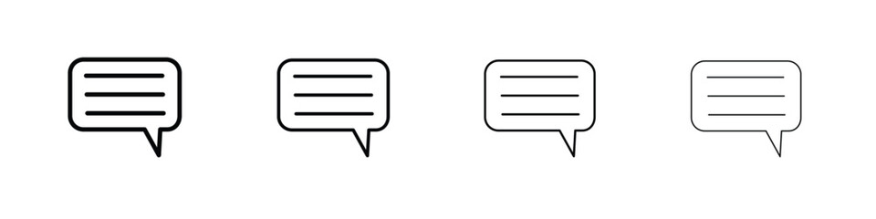 Text icon symbol pictogram set