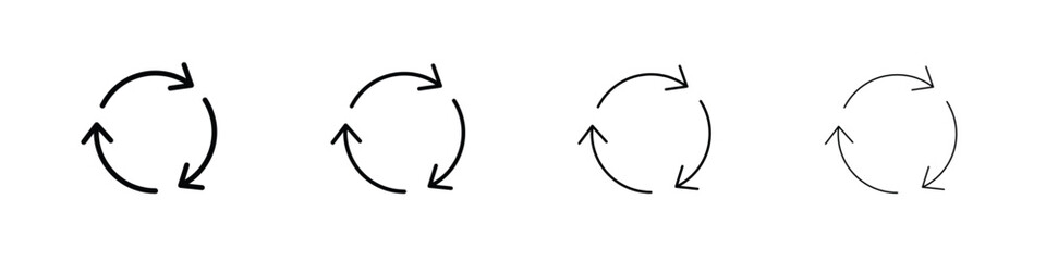 Reuse icon symbol pictogram set