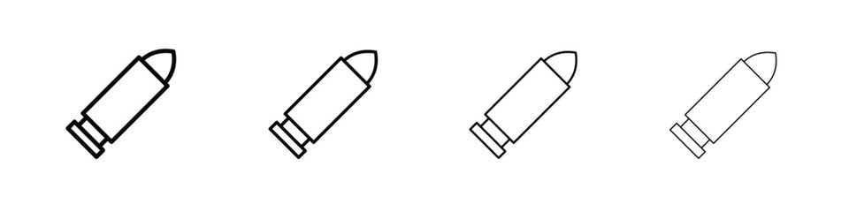 Bullet icon symbol pictogram set
