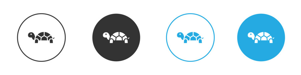 Tortoise icon for app and web design. Simple element illustration.