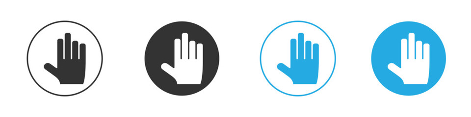 Stop icon for app and web design. Simple element illustration.