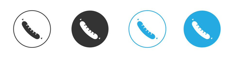 Sausage icon for app and web design. Simple element illustration.