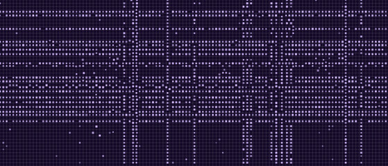 Grid-based vector tech background with digital circuit lines.