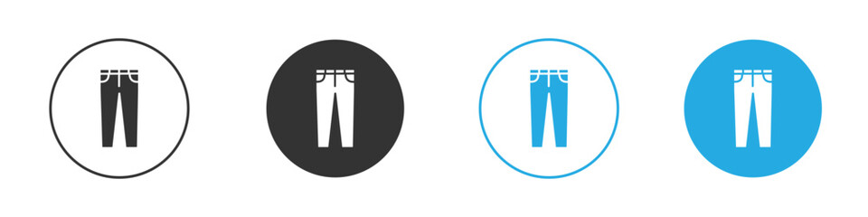Pants icon for app and web design. Simple element illustration.