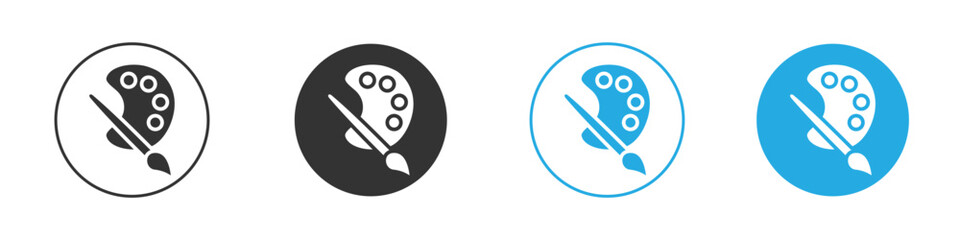 Paint icon for app and web design. Simple element illustration.