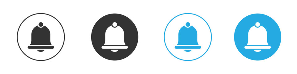 Notification bell icon for app and web design. Simple element illustration.