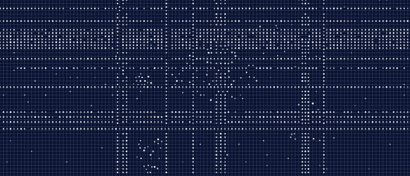 Futuristic vector tech background with grid and digital patterns.