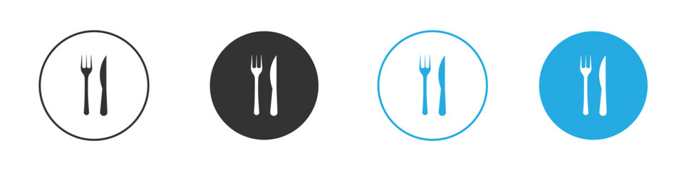 Fork and Knife icon for app and web design. Simple element illustration.