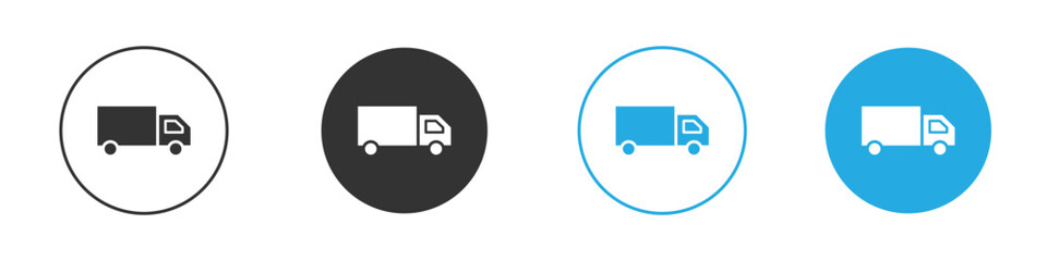 Delivery van icon for app and web design. Simple element illustration.