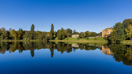 Haining House reflections, Selkirk, Scottish Borders. 
