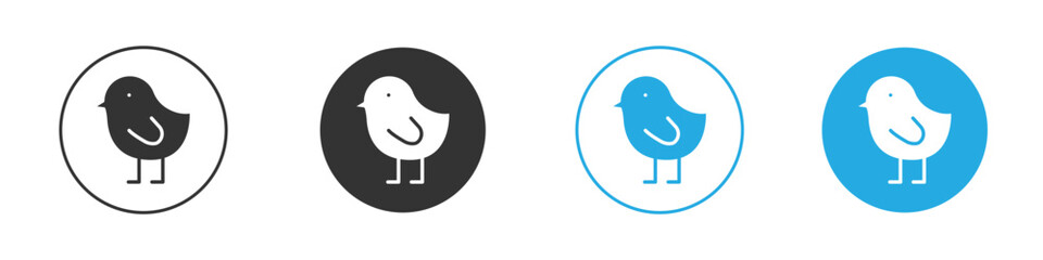 Chick icon for app and web design. Simple element illustration.