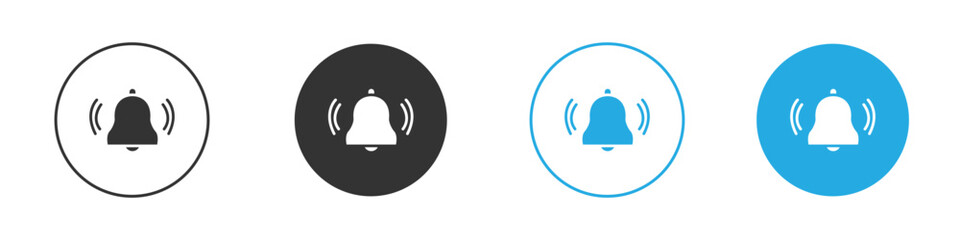 Bell icon for app and web design. Simple element illustration.