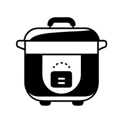 Rice cooker icon, kitchen appliance for cooking rice icon