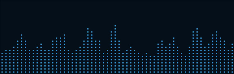 Abstract geometric vector tech background with digital display elements.