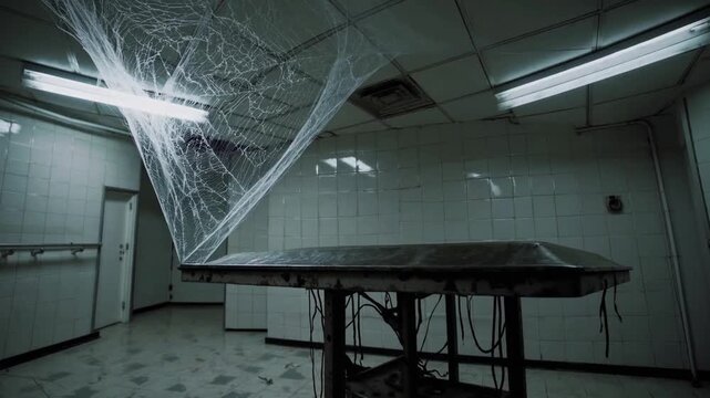 Deserted Post-Mortem Examination Surface in Decommissioned Facility