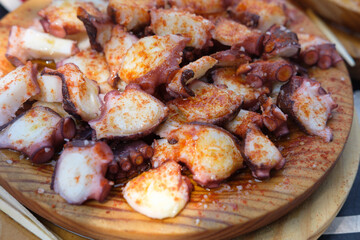 Pulpo a Feira a Traditional galician gastronomy recipe