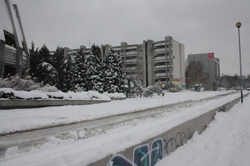 Obraz premium winter in the city