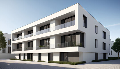 Where light and architecture converge, a modern facade becomes a canvas, painted with the subtle hues of dawn and a sense of effortless, graceful living.