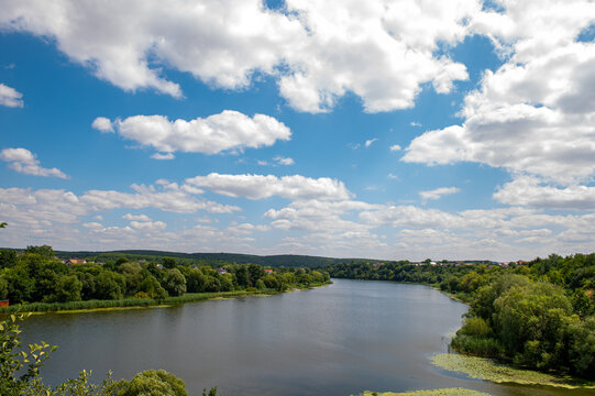 summer landscape with river