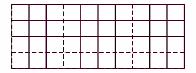 Geometric vector tech background with grid pattern and dashed lines.