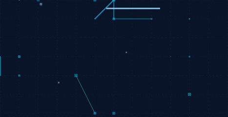 Futuristic digital blueprint: vector technology background with geometric elements.