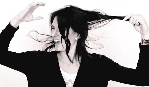 friseur, scherre, f&ouml;hn, animiert, frau, haar, sch&ouml;nheit, leitbild, gestalten, gesicht, silhouette, black, glamour, vektor, k&ouml;rper, abbildung, leute, person, lang, sinnlichkeit, floral, bekleidung, sti