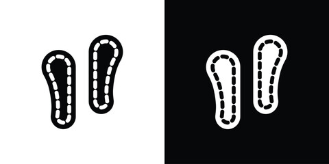 Soles icon for web design. solid vector icons