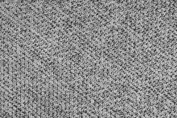 Macro photo of gray woven textile fabric, upholstery material, cloth with detailed texture and pattern. Perfect for textile design, background, backdrop, wallpaper