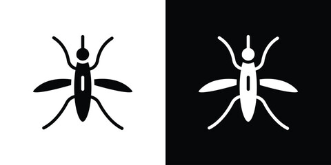 Mosquito icon for web design. solid vector icons