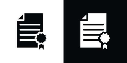 License icon for web design. solid vector icons