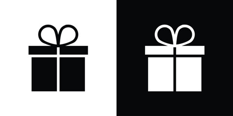 Gift icon for web design. solid vector icons