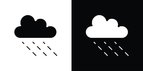 Cloud hail icon for web design. solid vector icons