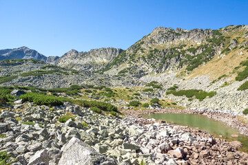 Landscape of Musalenski lakes, Rila mountain, Bulgaria