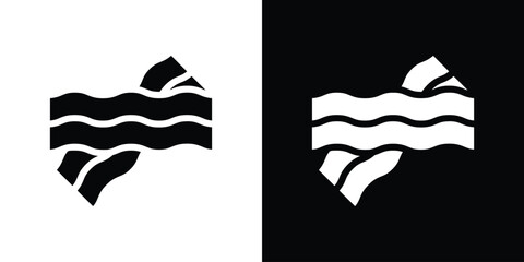 Bacon icon for web design. solid vector icons