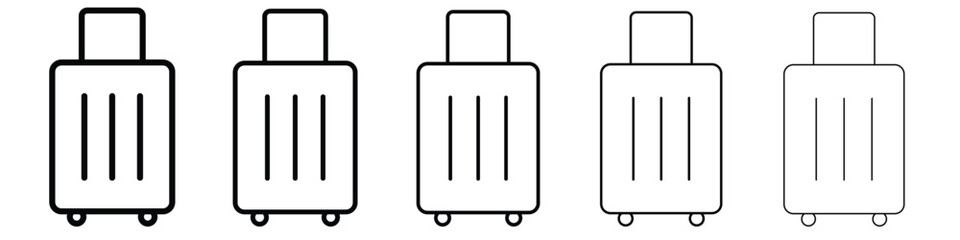 Suitcase icon for graphic designs. Icon vector design