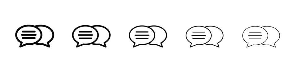 Speech bubble icon for graphic designs. Icon vector design