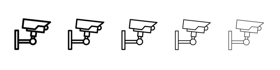 Security camera icon for graphic designs. Icon vector design
