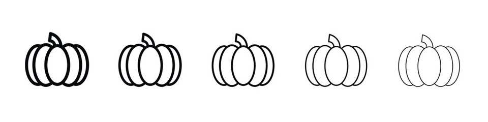 Pumpkin icon for graphic designs. Icon vector design