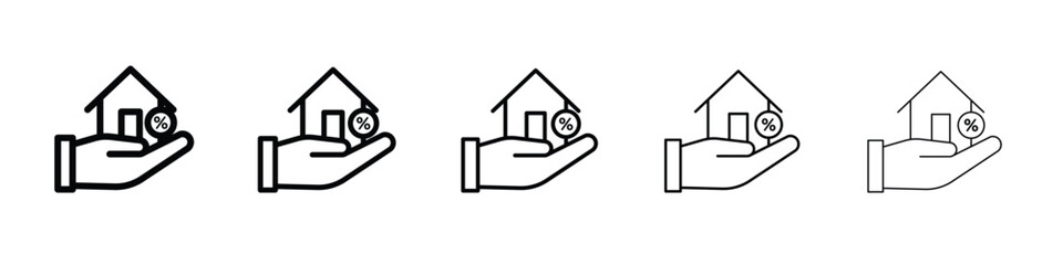Mortgage icon for graphic designs. Icon vector design