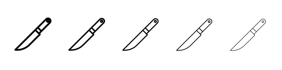 Kitchen knife icon for graphic designs. Icon vector design