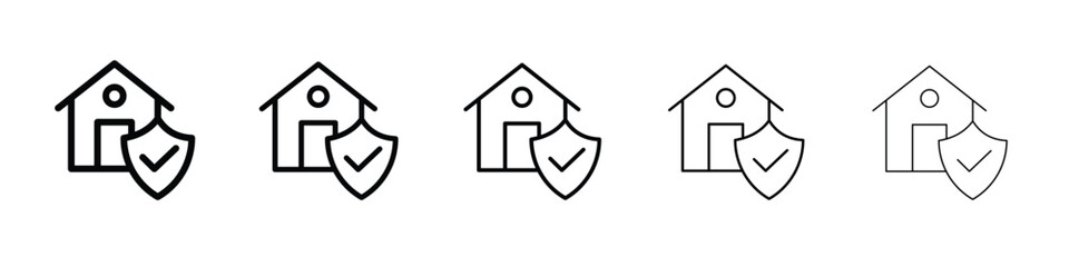 Home insurance icon for graphic designs. Icon vector design