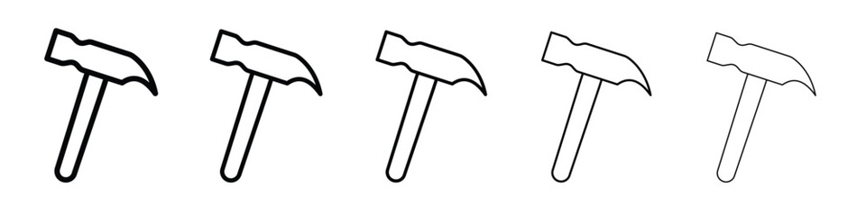 Hammer icon for graphic designs. Icon vector design