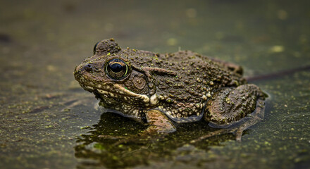 Obraz premium Frog Exposed to Pesticide Residue