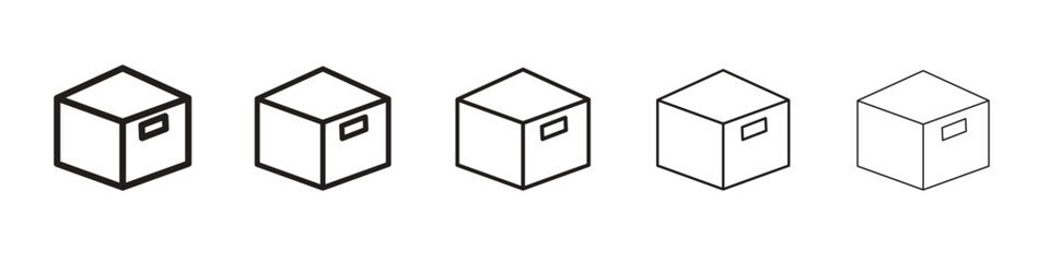 Box icon for graphic designs. Icon vector design