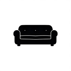 Classic Sofa Silhouette Icon
