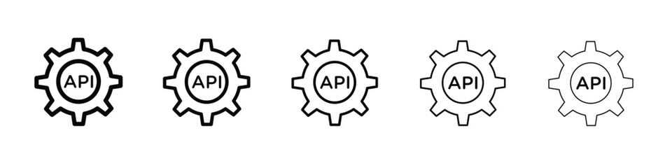 API icon for graphic designs. Icon vector design