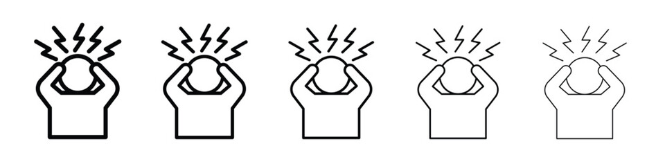 Anxiety icon for graphic designs. Icon vector design